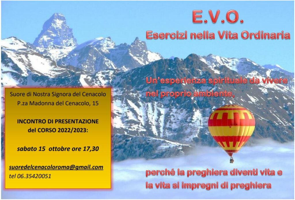15 OTTOBRE 2022 - Roma Incontro di presentazione del cammino EVO